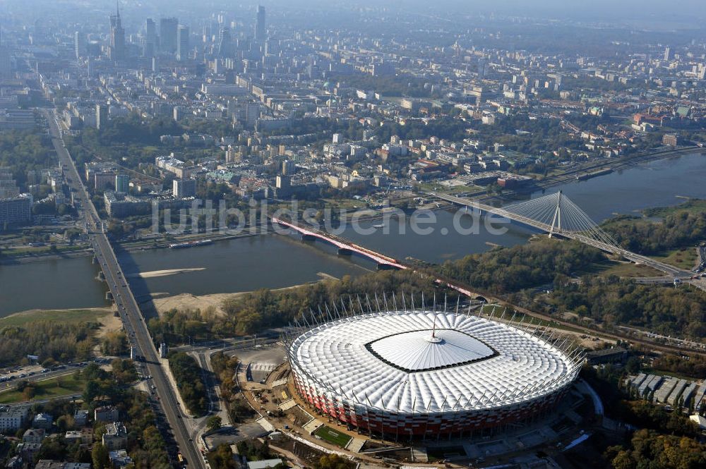 Warschau / Warszawa / Warsaw von oben - National Stadion Warschau / Warszawa - soccer stadium EM 2012