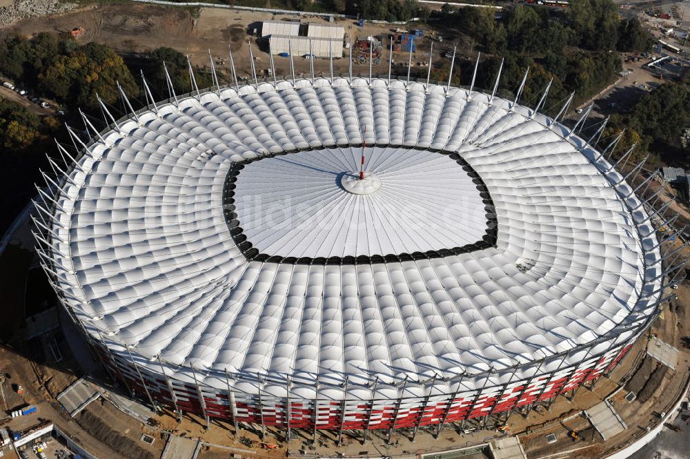 Warschau / Warszawa / Warsaw aus der Vogelperspektive: National Stadion Warschau / Warszawa - soccer stadium EM 2012