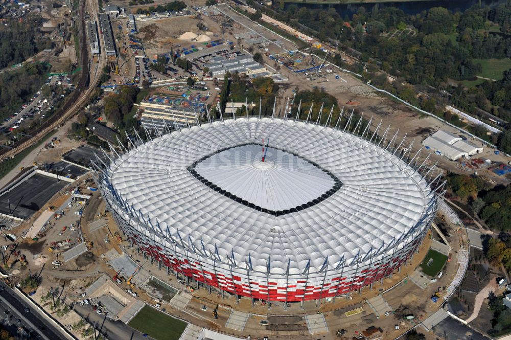 Warschau / Warszawa / Warsaw von oben - National Stadion Warschau / Warszawa - soccer stadium EM 2012