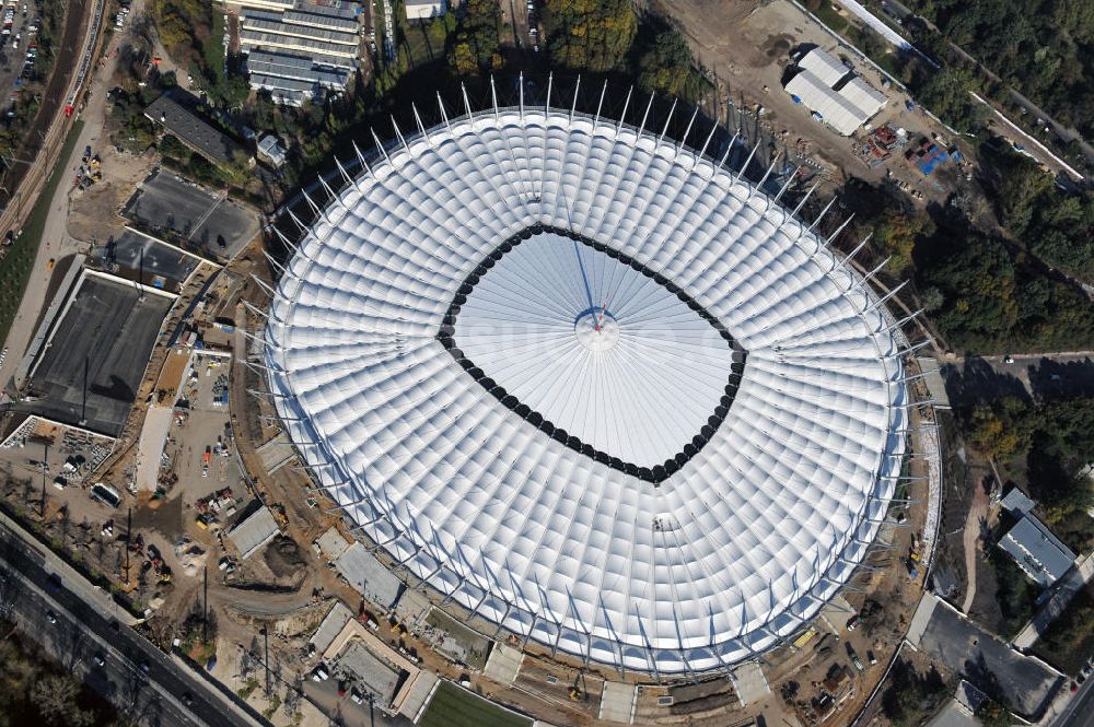 Warschau / Warszawa / Warsaw aus der Vogelperspektive: National Stadion Warschau / Warszawa - soccer stadium EM 2012