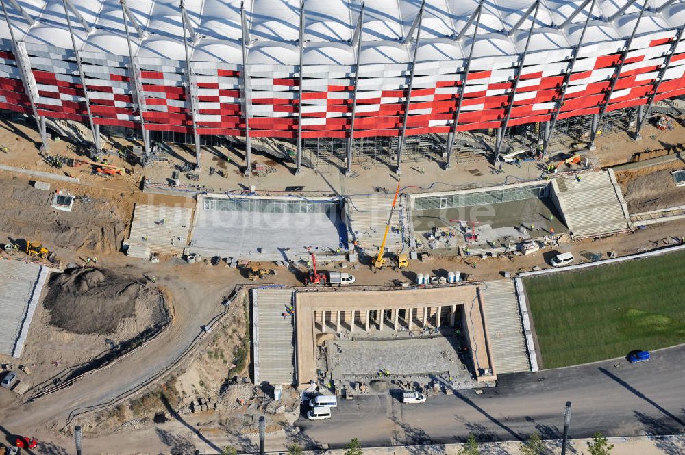 Luftbild Warschau / Warszawa / Warsaw - National Stadion Warschau / Warszawa - soccer stadium EM 2012