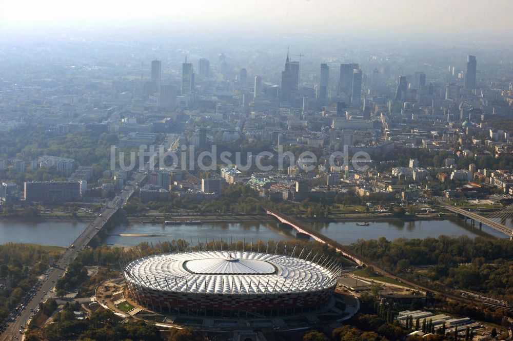 Luftaufnahme Warschau / Warszawa / Warsaw - National Stadion Warschau / Warszawa - soccer stadium EM 2012