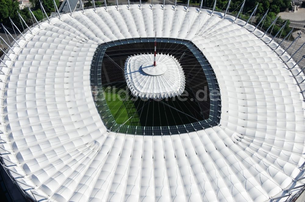 Luftbild Warschau - National Stadion Warschau / Warszawa - soccer stadium vor dem Start der Fußball- Europameisterschaft EM 2012