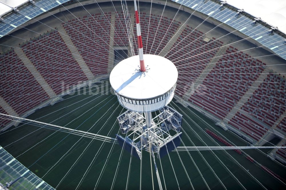 Luftbild Warschau - National Stadion Warschau / Warszawa - soccer stadium vor dem Start der Fußball- Europameisterschaft EM 2012