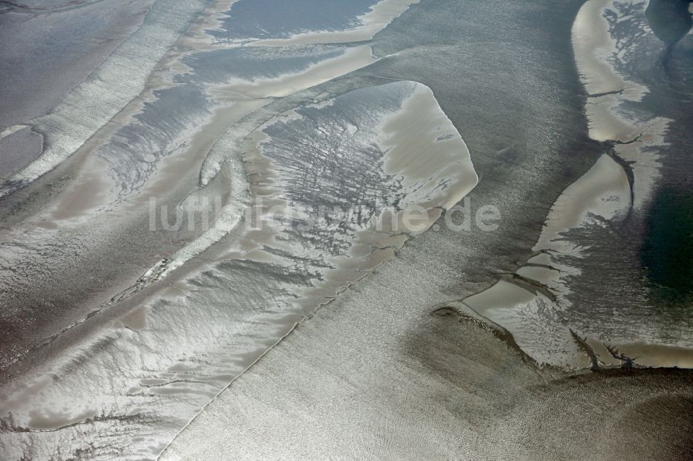 Cuxhaven von oben - Nationalpark Hamburgisches Wattenmeer im Bundesland Niedersachse