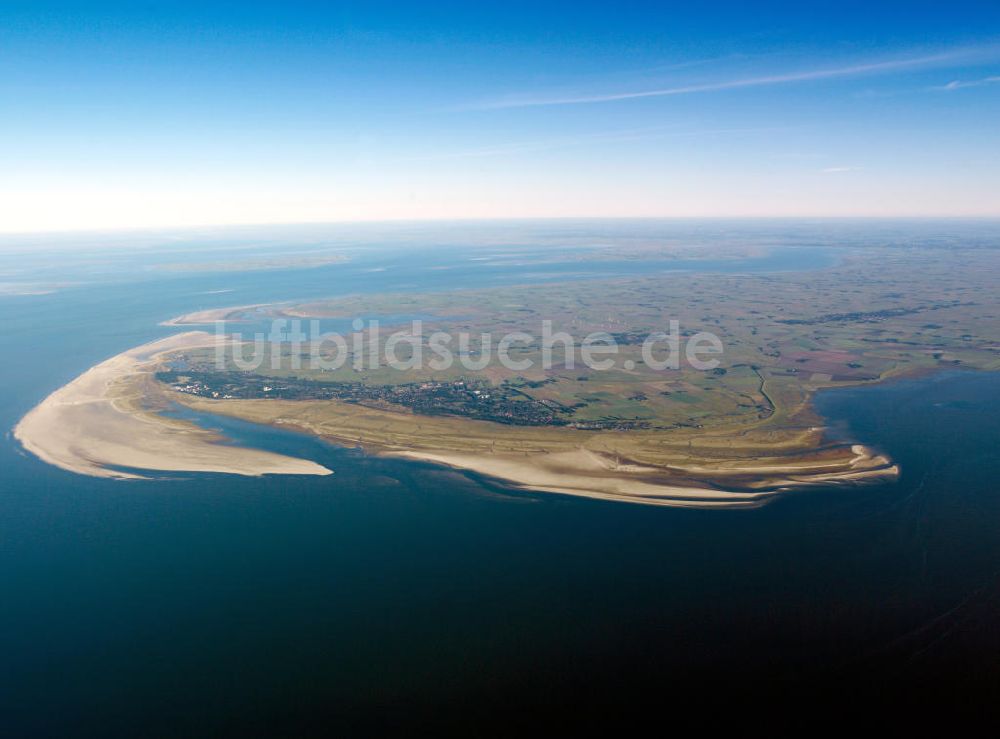 Luftaufnahme Eiderstedt - Nationalpark Schleswig-Holsteinisches Wattenmeer vor Eiderstedt