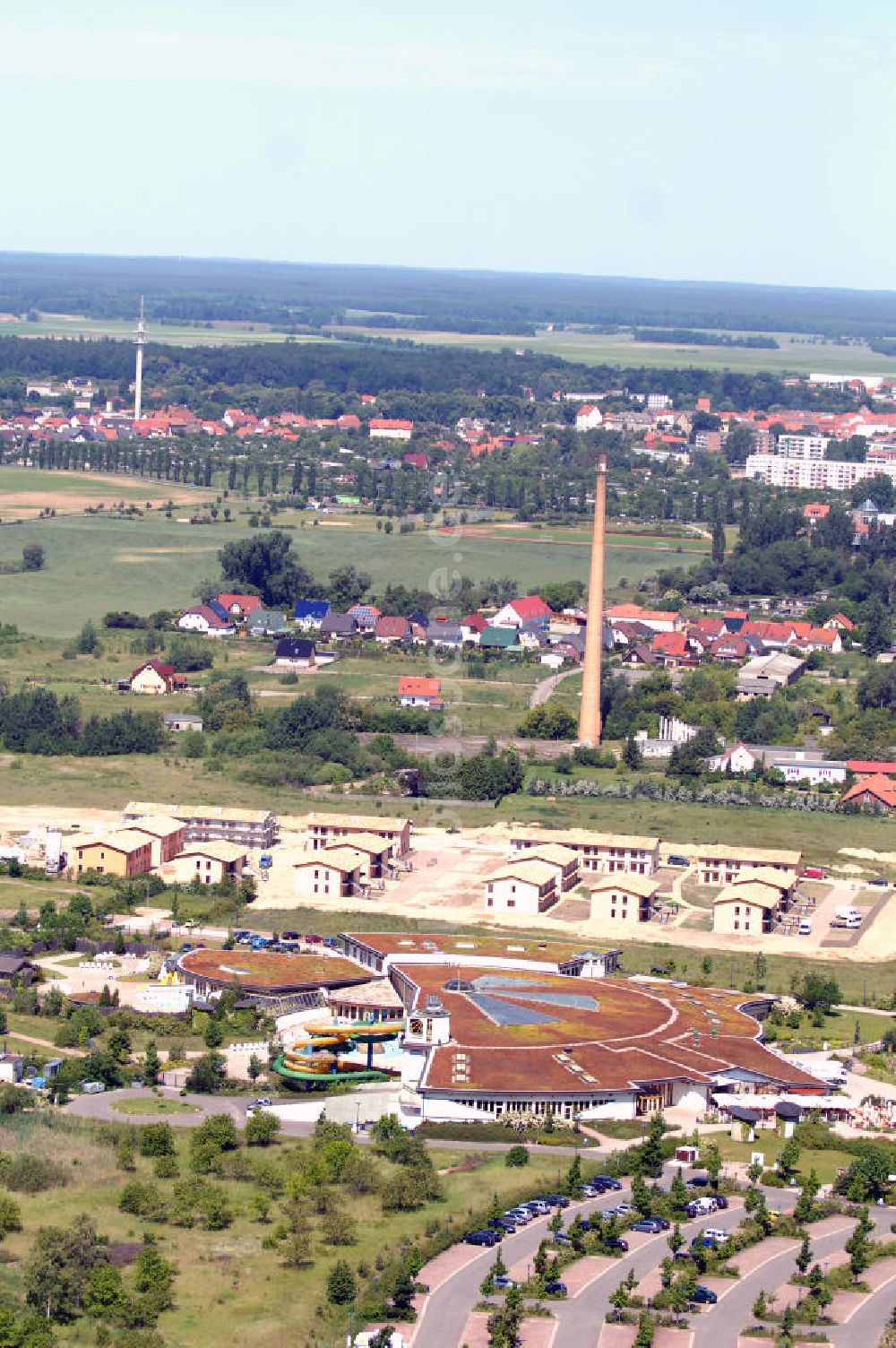 TEMPLIN von oben - Natur-Therme Templin