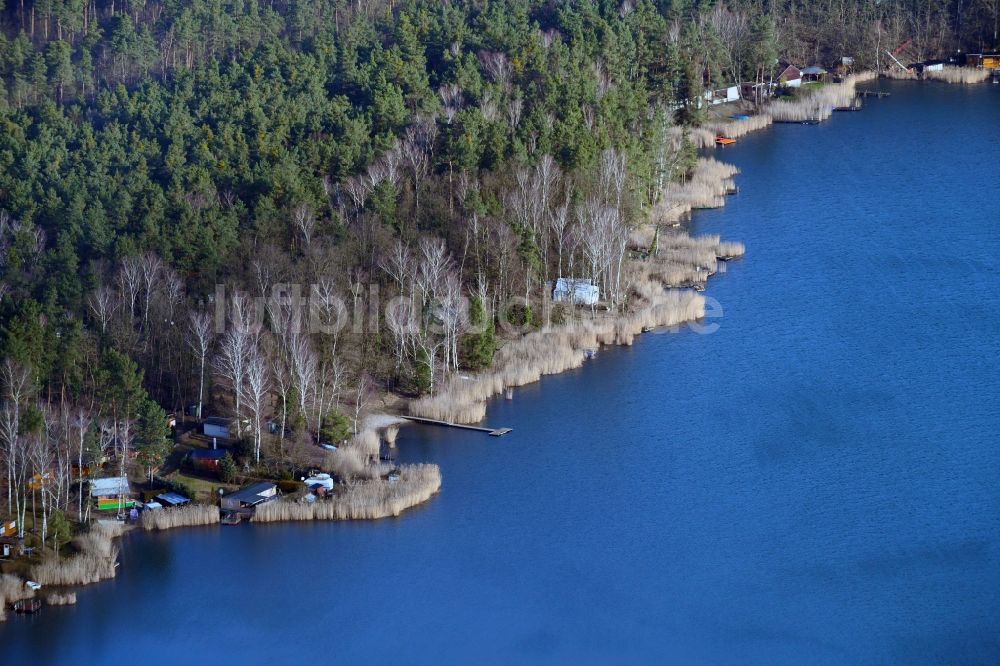 Gräfenhainichen von oben - Naturcampingplatz mit Bungalows in Gräfenhainichen im Bundesland Sachsen-Anhalt, Deutschland