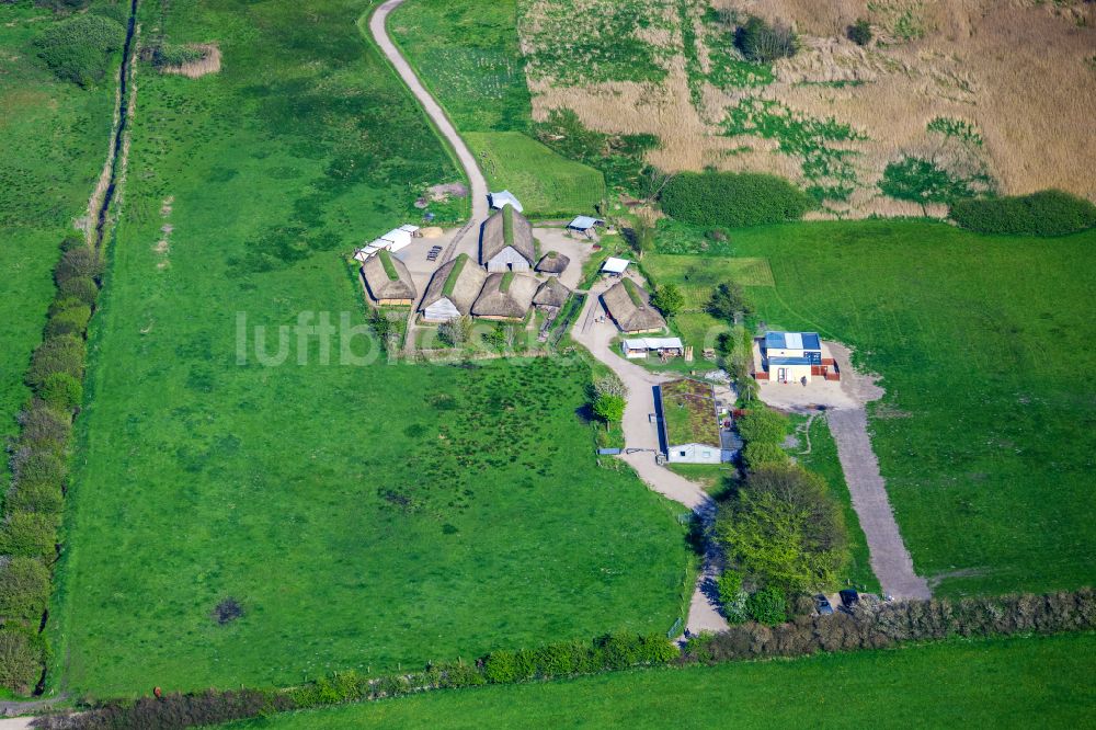 Luftbild Busdorf - Naturkunde Museum Wikingerdorf Haithabu in Busdorf im Bundesland Schleswig-Holstein, Deutschland