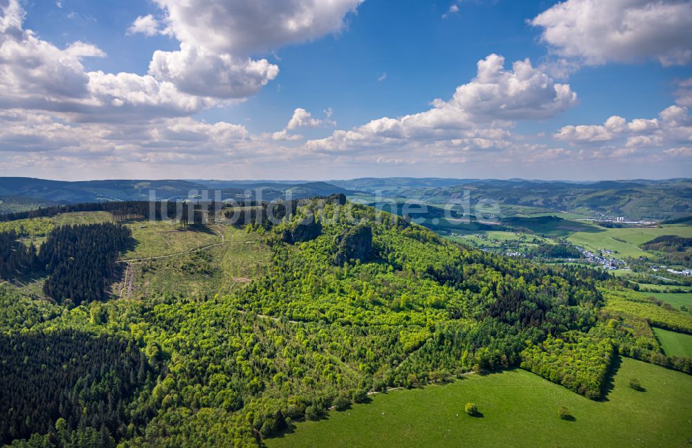 Luftbild Bruchhausen - Naturmonument Bruchhauser Steine bei Bruchhausen im Bundesland Nordrhein-Westfalen, Deutschland