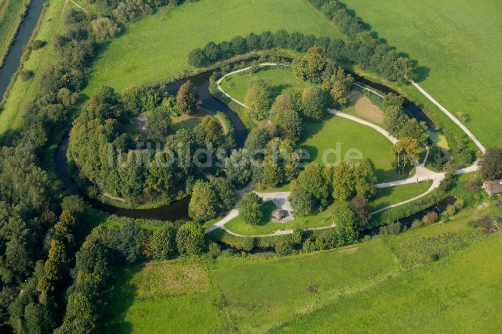 Luftbild Hamm - Naturschutzgebiet Lippewiesen bei Hamm im Bundesland Nordrhein-Westfalen