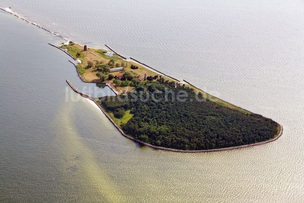 Luftbild Ruden - Naturschutzgebiet Ostseeinsel Ruden, eine Insel in der Mündung des Peenestroms in Mecklenburg-Vorpommern