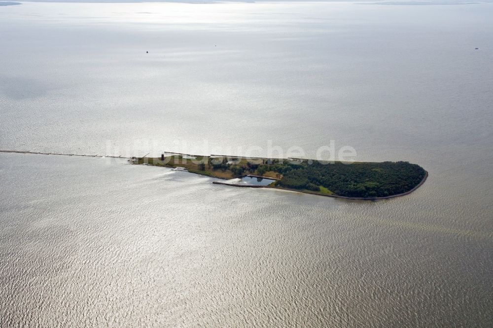 Luftaufnahme Ruden - Naturschutzgebiet Ostseeinsel Ruden, eine Insel in der Mündung des Peenestroms in Mecklenburg-Vorpommern