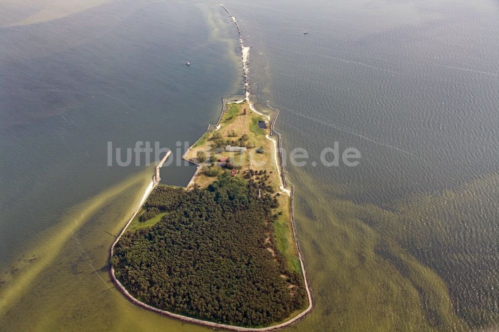 Luftbild Ruden - Naturschutzgebiet Ostseeinsel Ruden, eine Insel in der Mündung des Peenestroms in Mecklenburg-Vorpommern