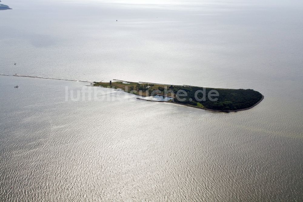 Luftaufnahme Ruden - Naturschutzgebiet Ostseeinsel Ruden, eine Insel in der Mündung des Peenestroms in Mecklenburg-Vorpommern