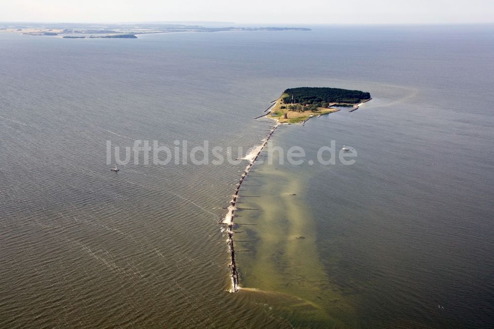 Ruden von oben - Naturschutzgebiet Ostseeinsel Ruden, eine Insel in der Mündung des Peenestroms in Mecklenburg-Vorpommern