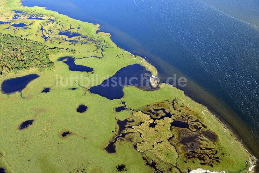 Lubmin von oben - Naturschutzgebiet Struck in der Ostsee im Bundesland Mecklenburg-Vorpommern