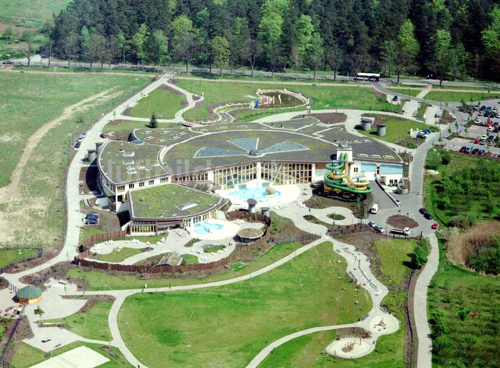 Templin / Brandenburg von oben - Naturtherme Templin / Brandenburg