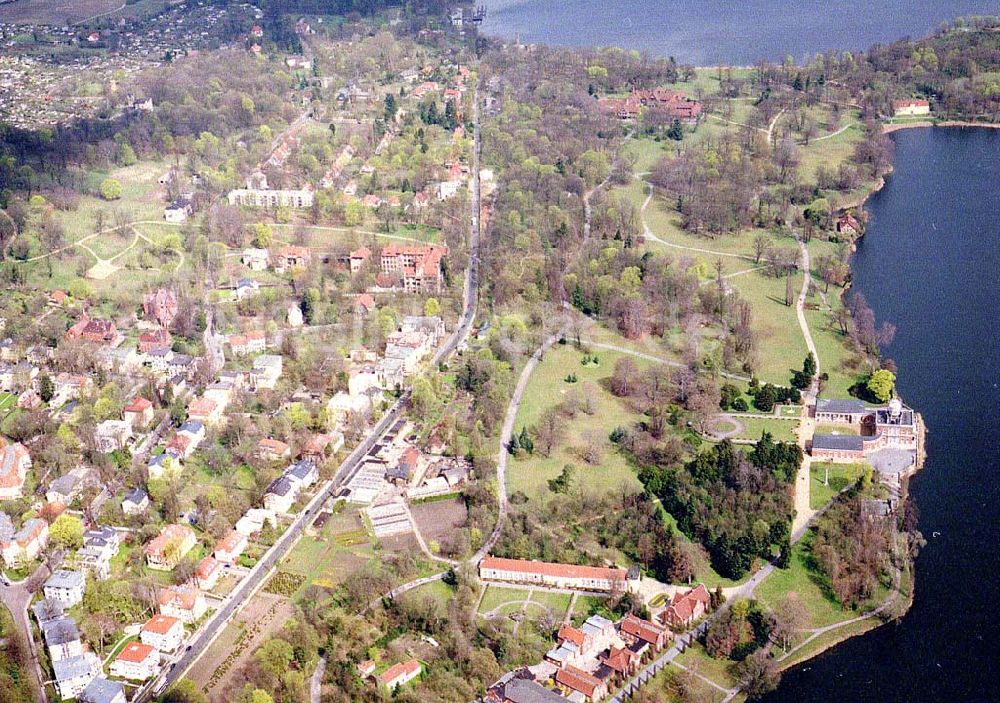 Luftbild Potsdam - Nauener Vorstadt mit dem Neuem Garten und der Orangerie in Potsdam / Brandenburg.