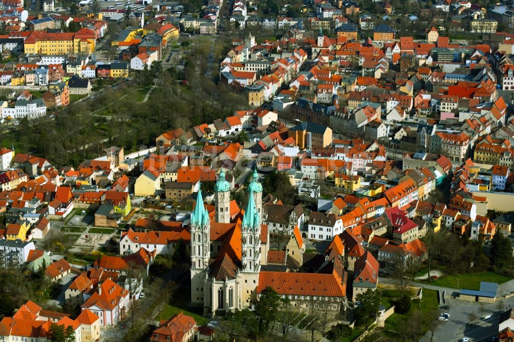 Naumburg (Saale) aus der Vogelperspektive: Naumburger Dom St. Peter und St. Paul in Naumburg - Saale im Bundesland Sachsen-Anhalt, Deutschland