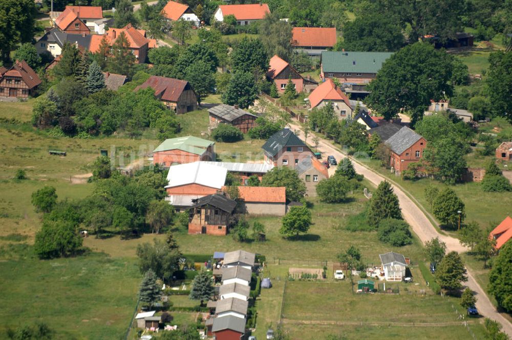 Nausdorf aus der Vogelperspektive: Nausdorf in Brandenburg