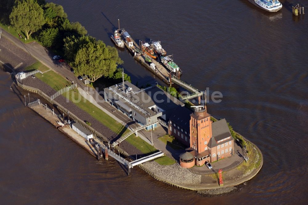 Hamburg von oben - Nautische Zentrale / VTS Centre in Hamburg-Waltershof