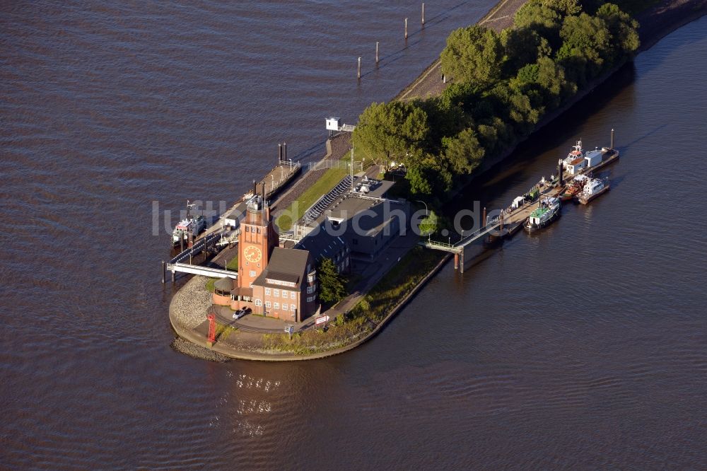 Hamburg aus der Vogelperspektive: Nautische Zentrale / VTS Centre in Hamburg-Waltershof