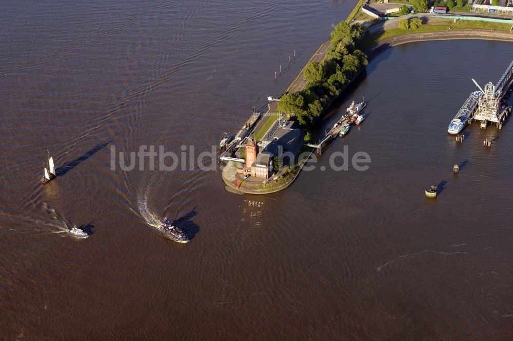 Luftaufnahme Hamburg - Nautische Zentrale / VTS Centre in Hamburg-Waltershof