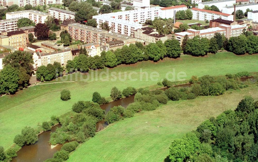 Luftaufnahme Forst / BRB - Neißeverlauf in Forst