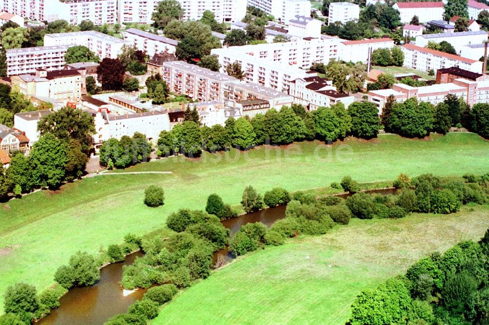 Forst / BRB von oben - Neißeverlauf in Forst