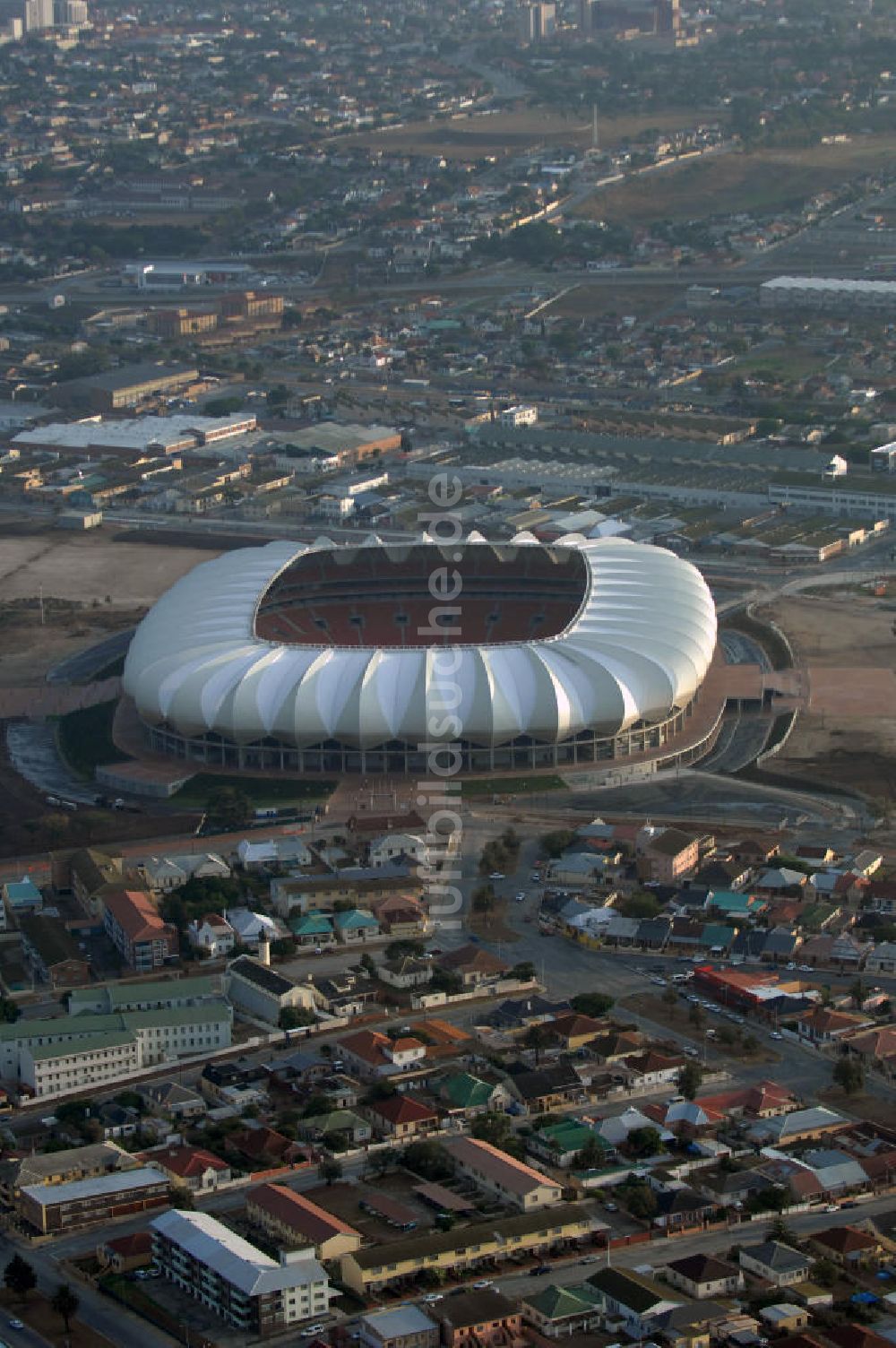 Luftaufnahme Port Elizabeth - Nelson-Mandela-Bay-Stadion / Stadium in Port Elizabeth in Südafrika / South Africa