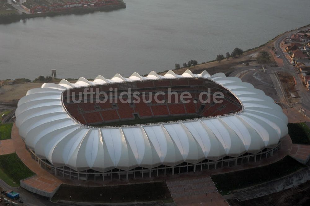 Port Elizabeth von oben - Nelson-Mandela-Bay-Stadion / Stadium in Port Elizabeth in Südafrika / South Africa