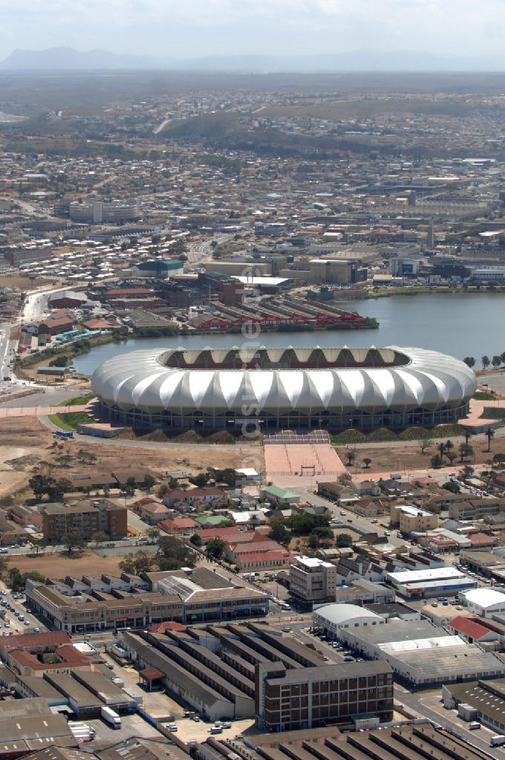 Luftaufnahme Port Elizabeth - Nelson-Mandela-Bay-Stadion / Stadium in Port Elizabeth in Südafrika / South Africa