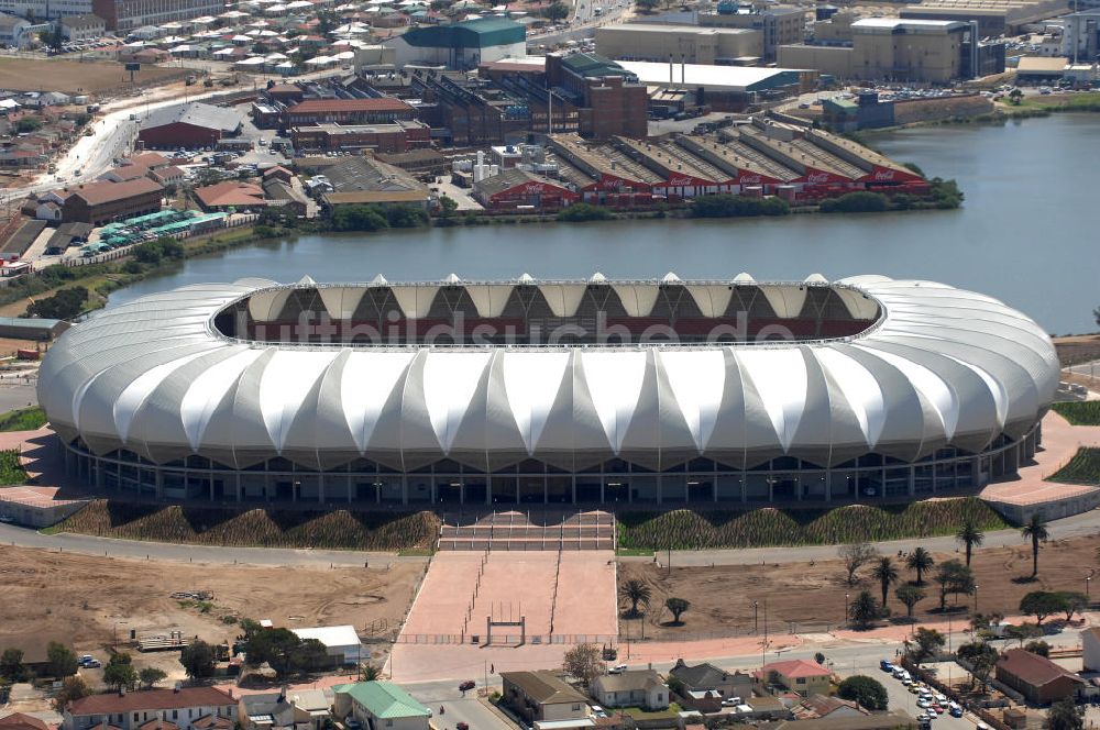 Port Elizabeth von oben - Nelson-Mandela-Bay-Stadion / Stadium in Port Elizabeth in Südafrika / South Africa