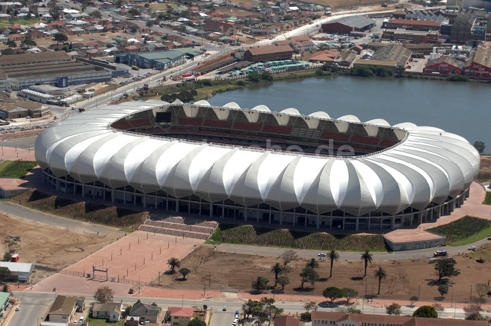 Port Elizabeth aus der Vogelperspektive: Nelson-Mandela-Bay-Stadion / Stadium in Port Elizabeth in Südafrika / South Africa