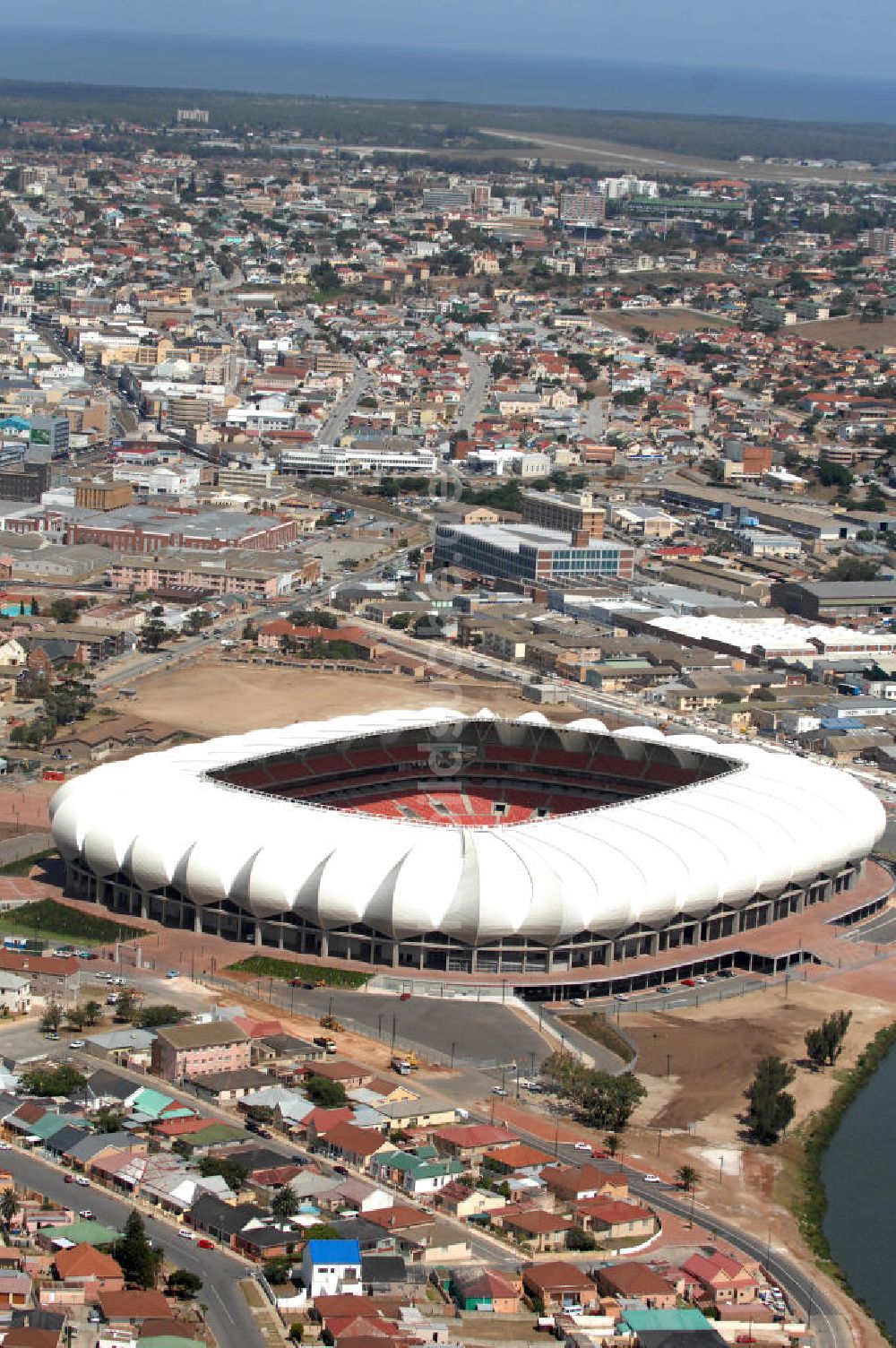 Luftaufnahme Port Elizabeth - Nelson-Mandela-Bay-Stadion / Stadium in Port Elizabeth in Südafrika / South Africa