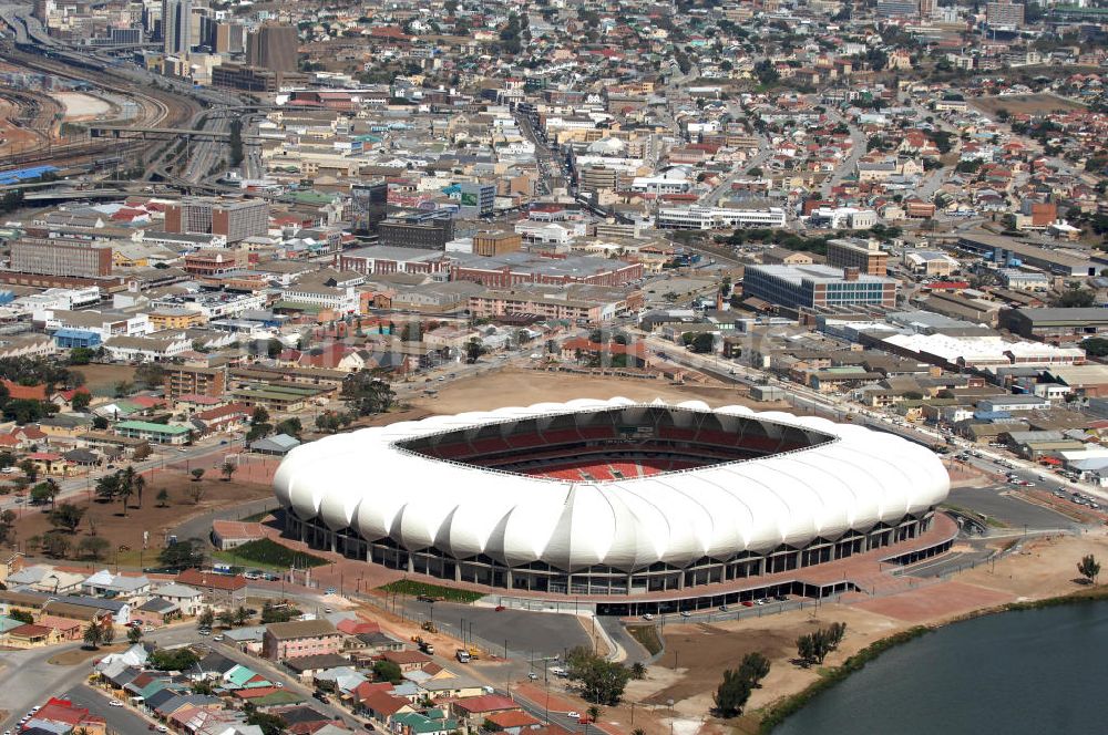 Port Elizabeth von oben - Nelson-Mandela-Bay-Stadion / Stadium in Port Elizabeth in Südafrika / South Africa