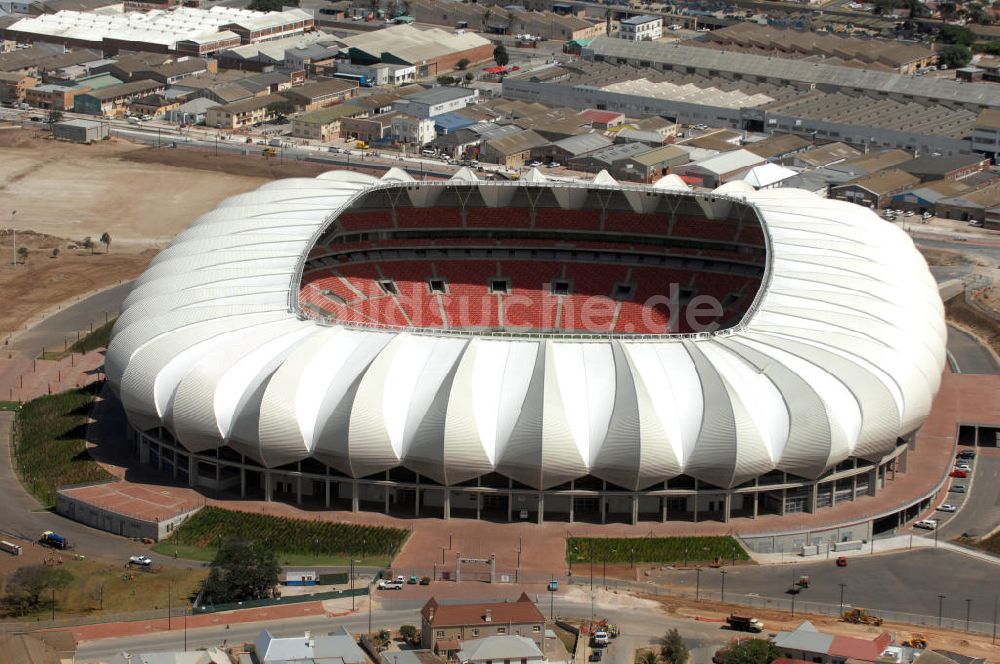 Port Elizabeth aus der Vogelperspektive: Nelson-Mandela-Bay-Stadion / Stadium in Port Elizabeth in Südafrika / South Africa