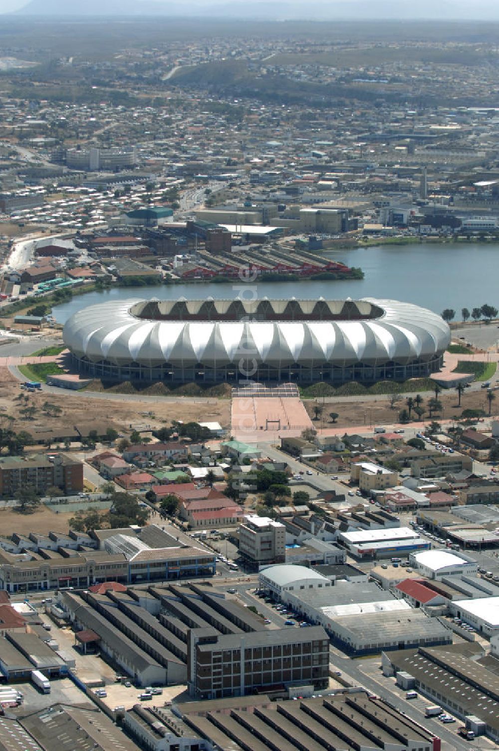 Luftbild Port Elizabeth - Nelson-Mandela-Bay-Stadion / Stadium in Port Elizabeth in Südafrika / South Africa