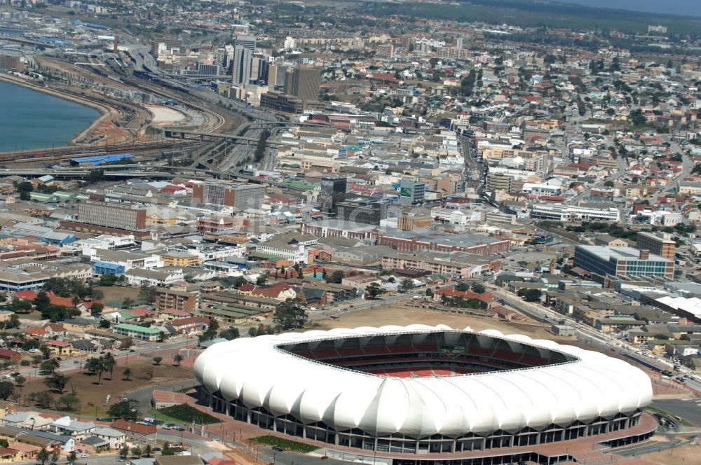 Port Elizabeth aus der Vogelperspektive: Nelson-Mandela-Bay-Stadion / Stadium in Port Elizabeth in Südafrika / South Africa