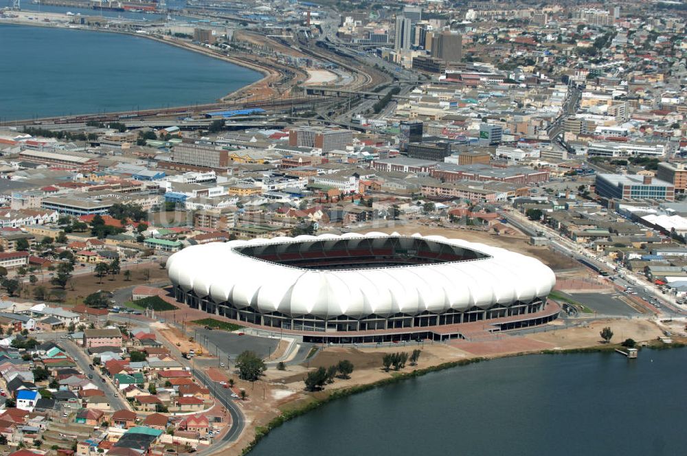 Port Elizabeth von oben - Nelson-Mandela-Bay-Stadion / Stadium in Port Elizabeth in Südafrika / South Africa