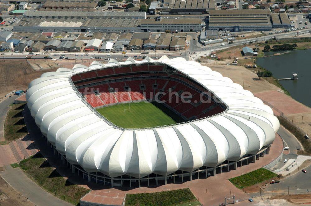 Port Elizabeth von oben - Nelson-Mandela-Bay-Stadion / Stadium in Port Elizabeth in Südafrika / South Africa