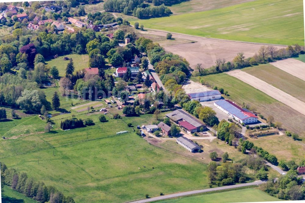 Temnitzquell aus der Vogelperspektive: Netzeband in Temnitzquell im Bundesland Brandenburg, Deutschland