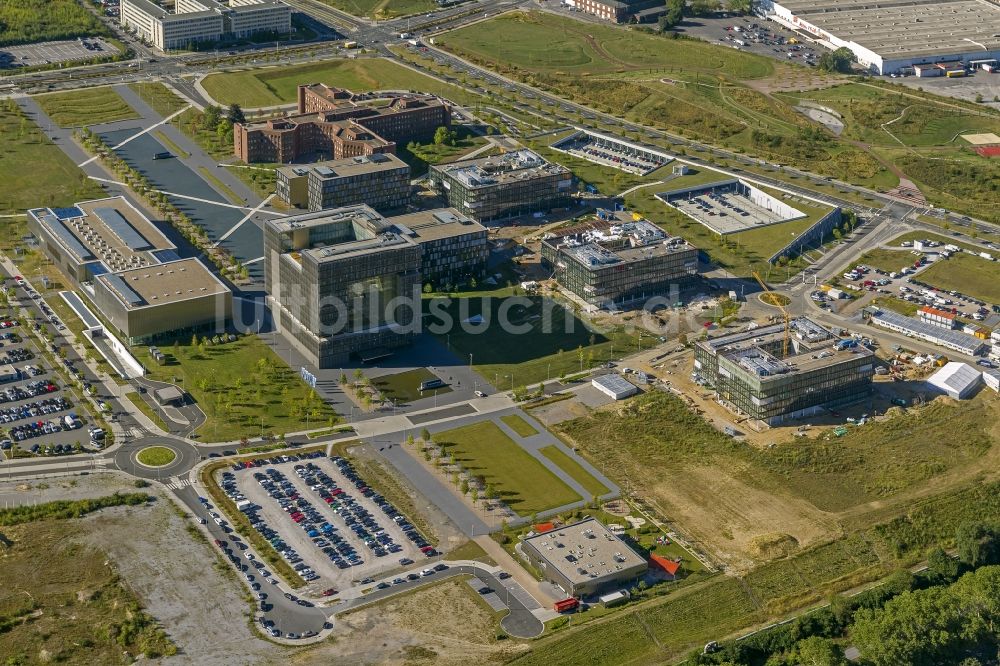 Essen aus der Vogelperspektive: Neu - Bauten Krupp - Gürtel Stadtteil Westviertel in Essen im Bundesland Nordrhein-Westfalen