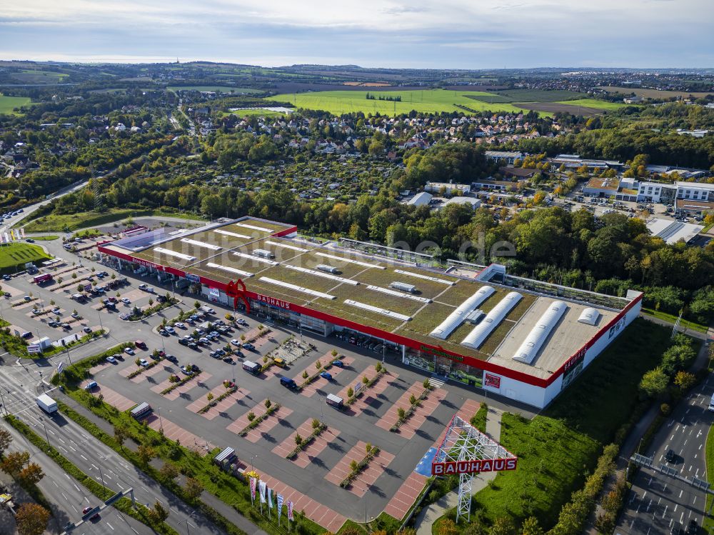 Luftaufnahme Dresden - Neu errichtetes Einkaufszentrum Kaufpark Dresden in Dresden im Bundesland Sachsen, Deutschland