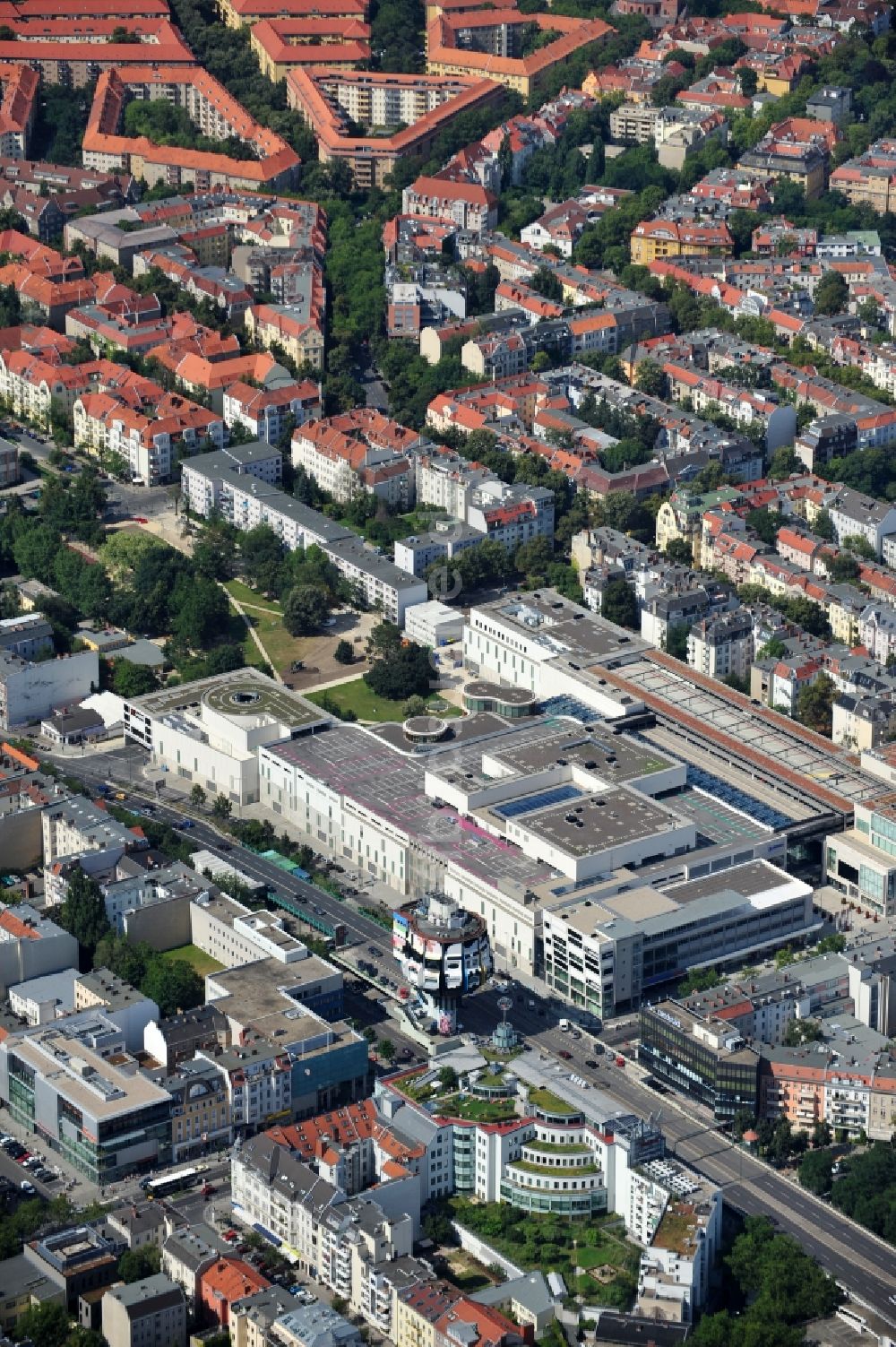 Luftaufnahme Berlin - Neu errichtetes Einkaufszentrums Boulevard Berlin