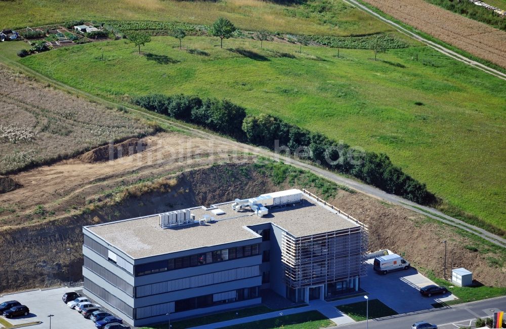 Luftbild Rottendorf - Neu errichtetes Gebäude im Gewerbegebiet Rottendorf im Bundsland Bayern