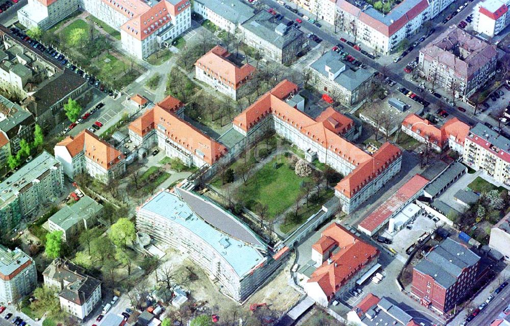 Berlin - Lichtenberg von oben - Neu- und Erweiterungsbau am Krankenhaus Lichtenberg