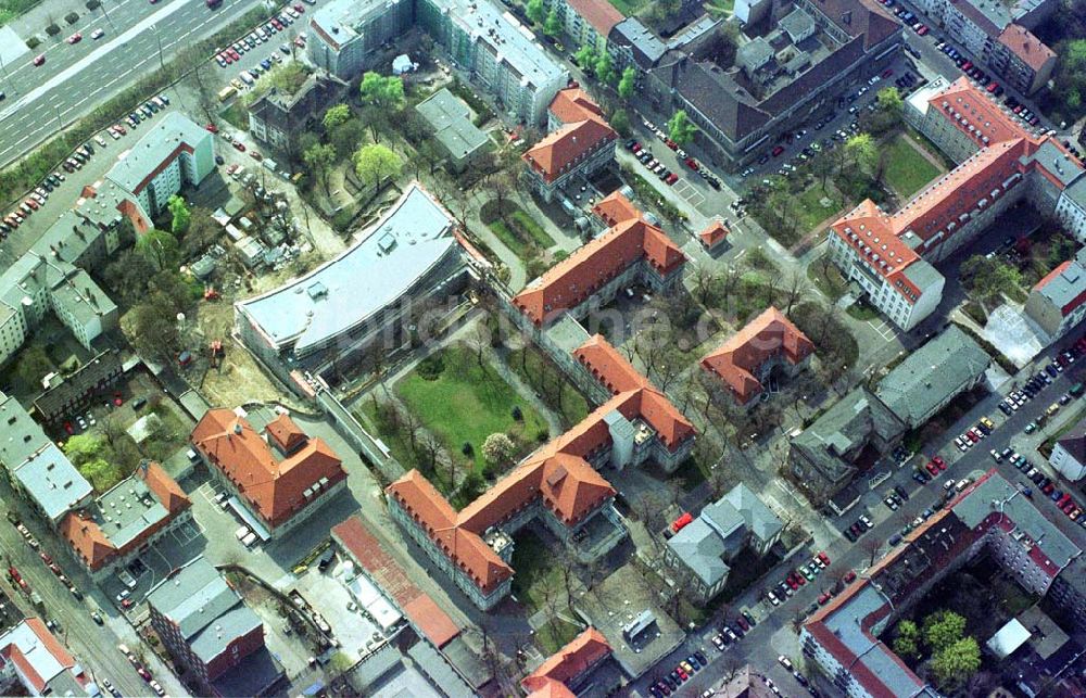 Berlin - Lichtenberg aus der Vogelperspektive: Neu- und Erweiterungsbau am Krankenhaus Lichtenberg