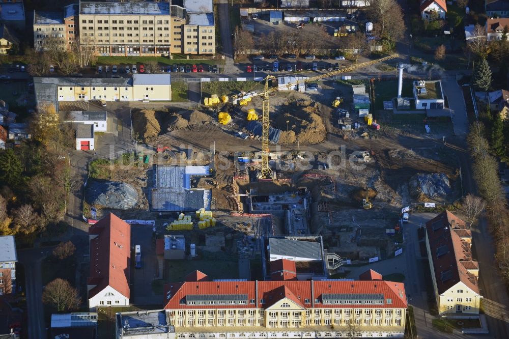 Berlin aus der Vogelperspektive: Neu- und Umbau der Psychiatrischen Klinik Vivantes Klinikum Hellersdorf in Berlin